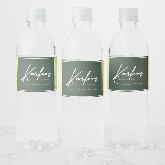 KARFOOS WATERFLES ETIKET (Flessen)