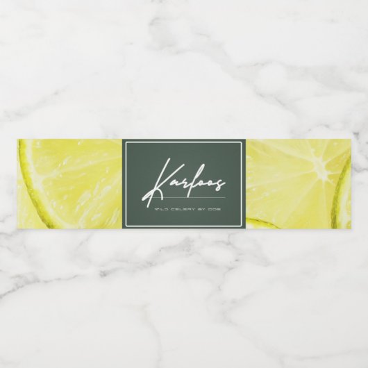 KARFOOS WATERFLES ETIKET (Enkel label)