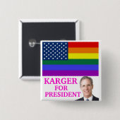 KARGER VOOR BUTTON VAN PRESIDENTEN (Voorkant /achterkant)