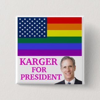 KARGER VOOR BUTTON VAN PRESIDENTEN