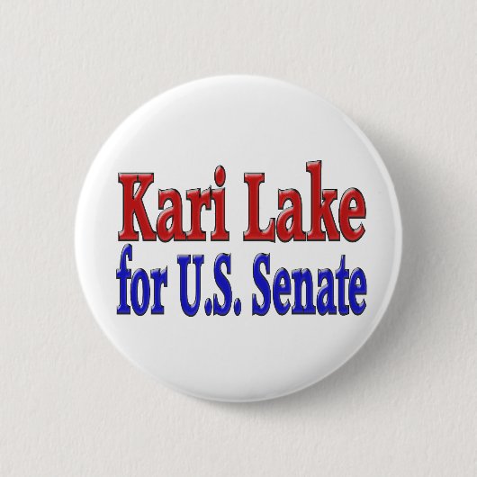 Kari Lake voor de Amerikaanse Senaat Ronde Button 5,7 Cm (Voorkant)