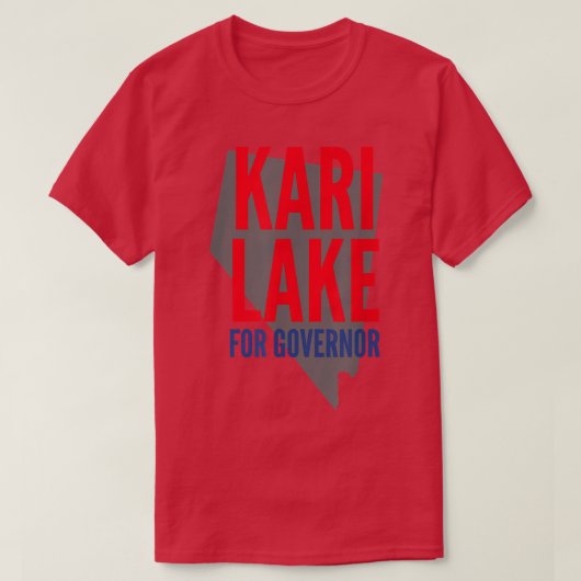Kari Lake voor Gouverneur T-shirt (Design voorkant)
