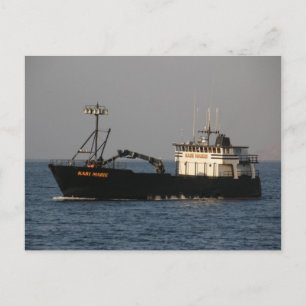 Kari Marie, Crab Boat in de Nederlandse haven, AK Briefkaart