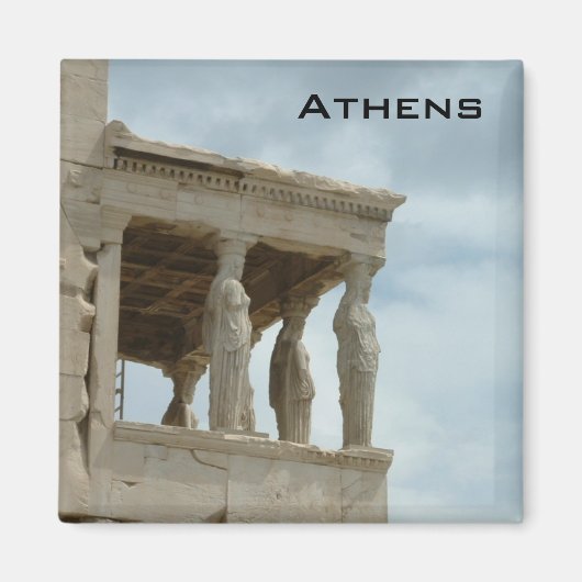 Kariatides - Athene - Akropolis Magneet (Voorkant)