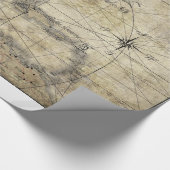 Karibik - alte Karte Cadeaupapier (Hoek)