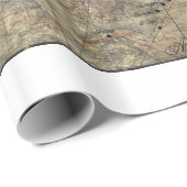 Karibik - alte Karte Cadeaupapier (Rol Hoek)