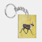 Kariboe (Rangifer tarandus) Sleutelhanger (Voorkant Links)