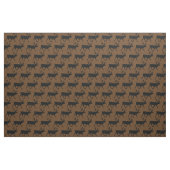 Kariboe Silhouetten Bruin Stof (Fat Quarter)