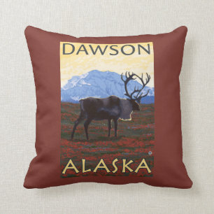 Kariboesfeer - Dawson, Alaska Kussen