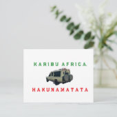 Karibu Afrika Ansichtkaart | Welkom Afrika | Premi Briefkaart (Staand voorkant)
