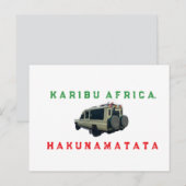Karibu Afrika Ansichtkaart | Welkom Afrika | Premi Briefkaart (Voorkant / Achterkant)