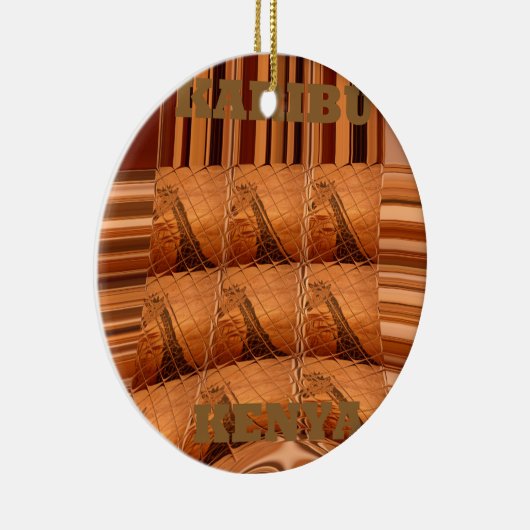 Karibu Giraffe Hakuna Matata Chic Modern art Col. Keramisch Ornament (Rechts)