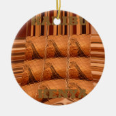 Karibu Giraffe Hakuna Matata Chic Modern art Col. Keramisch Ornament (Voorkant)