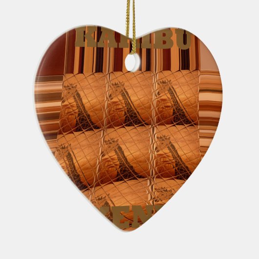 Karibu Giraffe Hakuna Matata Chic Modern art Col. Keramisch Ornament (Rechts)