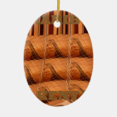 Karibu Giraffe Hakuna Matata Chic Modern art Col. Keramisch Ornament (Voorkant)