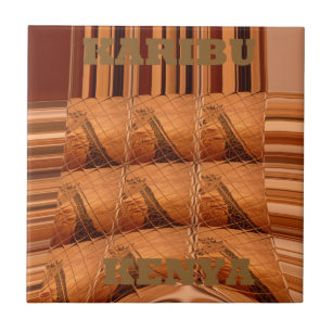 Karibu Giraffe Hakuna Matata Chic Modern art Col. Tegeltje