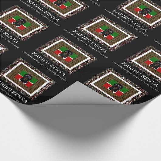 Karibu Kenya Hakuna Matata Cadeaupapier (Hoek)