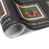 Karibu Kenya Hakuna Matata Cadeaupapier (Rol Hoek)