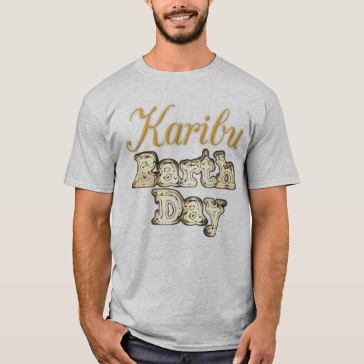 Karibu: T-shirt voor de Dag van de Aarde (Voorkant)