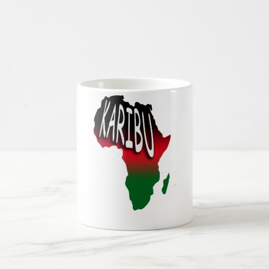 Karibu - Welcome - Swahili Koffiemok (Center)
