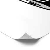 Karicatuur van Nissan Figaro rood Poster (Hoek)