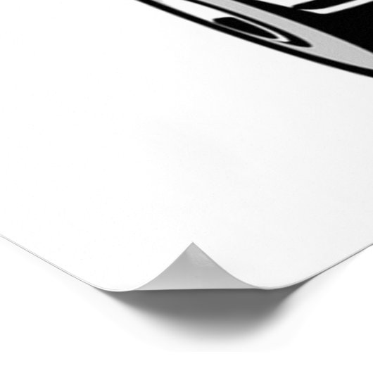 Karicatuur van Nissan Figaro rood Poster (Hoek)