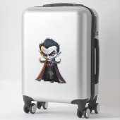 Karicatuur van Vampire Dracula Sticker (Koffer)