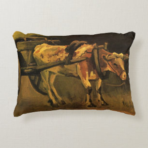 Karik met rode en witte os door Vincent van Gogh Accent Kussen