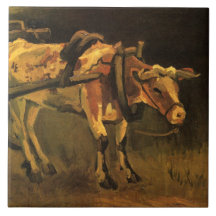 Karik met rode en witte os (Vincent van Gogh)