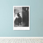 'Karikaturen du jour', karikatuur van Victor Hugo Canvas Afdruk (Insitu (Houten vloer))