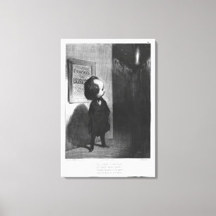 'Karikaturen du jour', karikatuur van Victor Hugo Canvas Afdruk