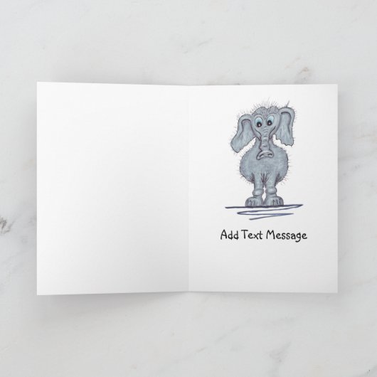 Karikaturen van dieren kaart (Binnen)