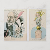 Karikaturen van Victor Hugo en Napoleon III Briefkaart (Voorkant)