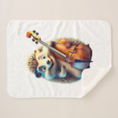 Karikatuur, Cartoon, Illustratie Een musical Sherpa Deken (Voorkant (horizontaal))