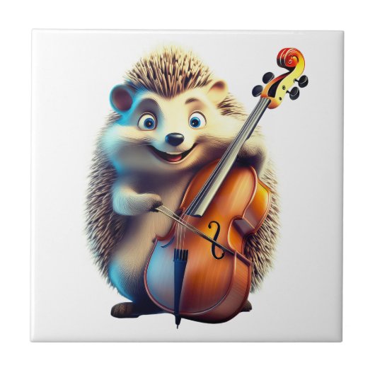 Karikatuur, Cartoon, Illustratie Een musical Tegeltje (Voorkant)