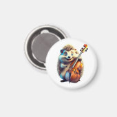 Karikatuur, Cartoon, Illustratie  Een muzikale  Magneet (Voorkant / Achterkant)