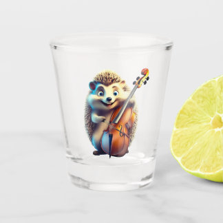 Karikatuur, Cartoon, Illustratie Een muzikale Shot Glas