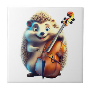 Karikatuur, Cartoon, Illustratie Een muzikale Tegeltje