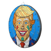 Karikatuur Dartbord – Krachtig Pop Art Doelontwerp