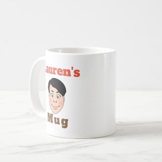 Karikatuur Koffiemok (Voorkant links)