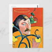 Karikatuur, schilderij van Paul Gauguin, Briefkaart (Voorkant / Achterkant)