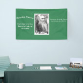 Karikatuur van Charles Darwin Spandoek (Beurs)