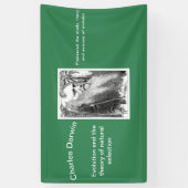 Karikatuur van Charles Darwin Spandoek (Verticaal)