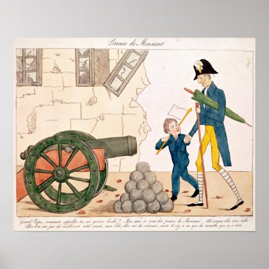 Karikatuur van Charles X en Henri Duc de Poster (Voorkant)