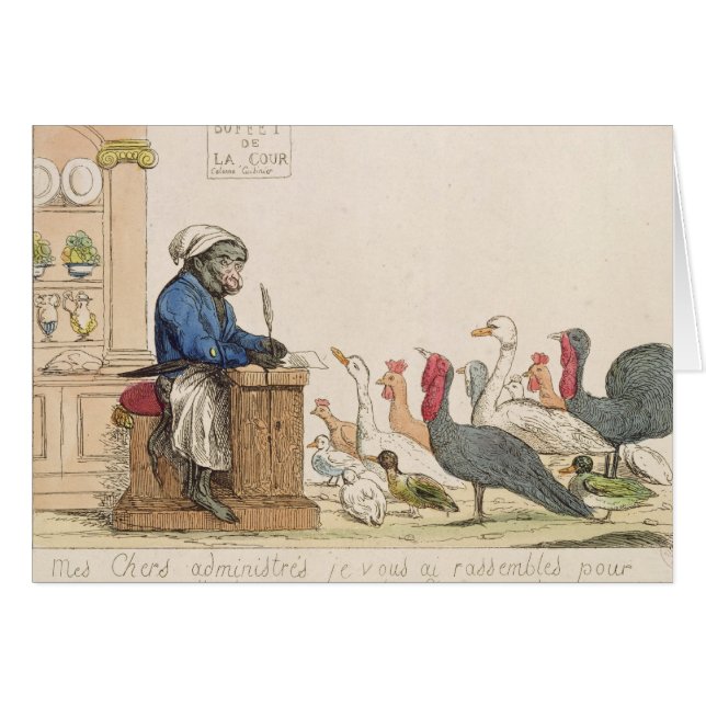 Karikatuur van de assemblage van notabelen (Voorkant Horizontaal)