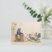 Karikatuur van de assemblage van notabelen briefkaart (Staand voorkant)