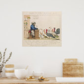 Karikatuur van de assemblage van notabelen poster (Keuken)