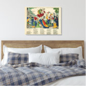 Karikatuur van de Demon van het Geld, 1860 Canvas Afdruk (Insitu (Slaapkamer))