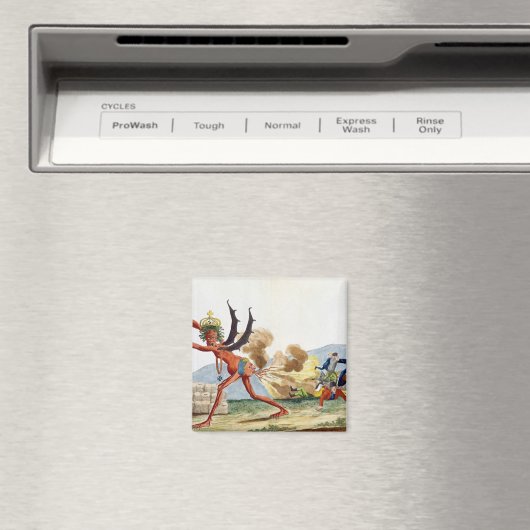 Karikatuur van de Engelse regering, 1793 Magneet (Insitu (Vaatwasser))