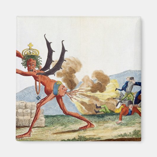 Karikatuur van de Engelse regering, 1793 Magneet (Voorkant)